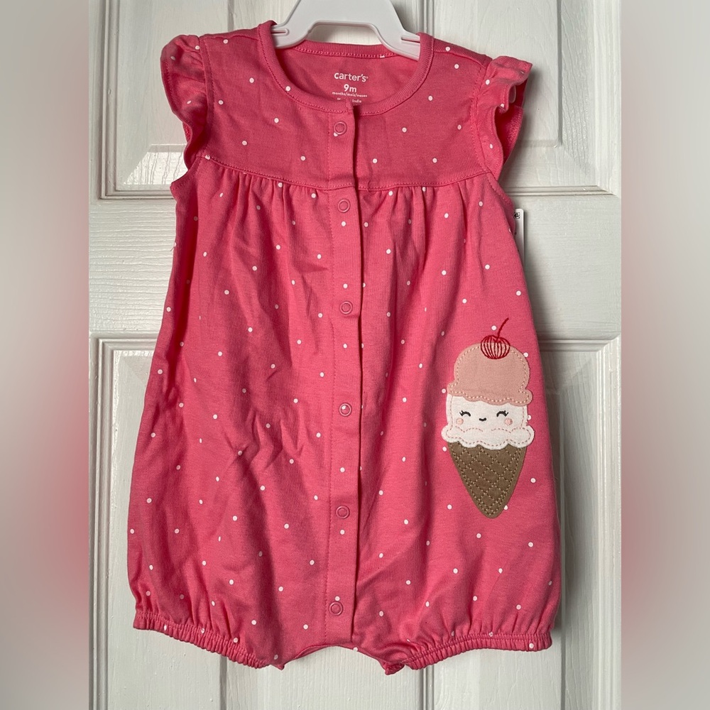 Carter's Pink Polka Dot Ice Cream Nightgown